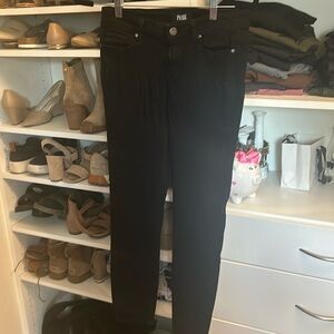 Paige black skinny jeans size 27